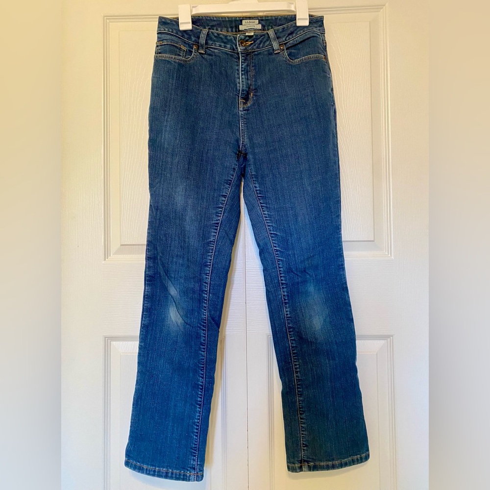 LL Bean Women’s Flannel Lined Classic Fit size 8 Jeans - Picture 2 of 12
